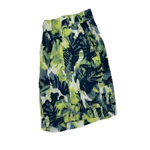 The North Face Class V Pull On Green Tropical Floral Shorts Mens Medium NWOT‎
